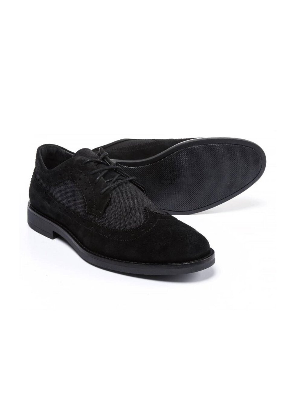 New A. Testoni Made in Italy Diffusion Suede and Nylon Oxford Shoes (for Men)